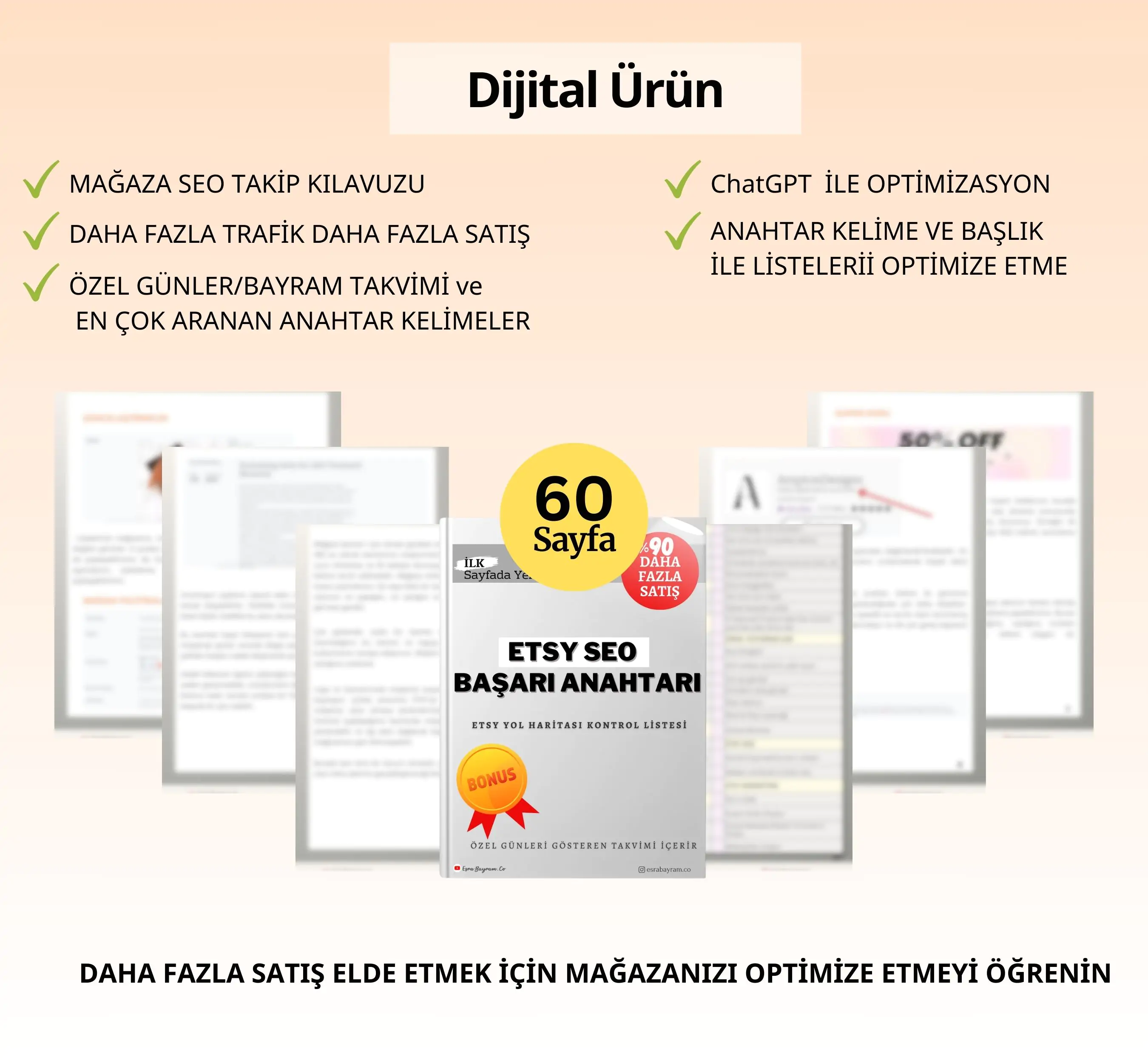 ETSY SEO BAŞARI ANAHTARI EKİTABI + 1 VİDEO