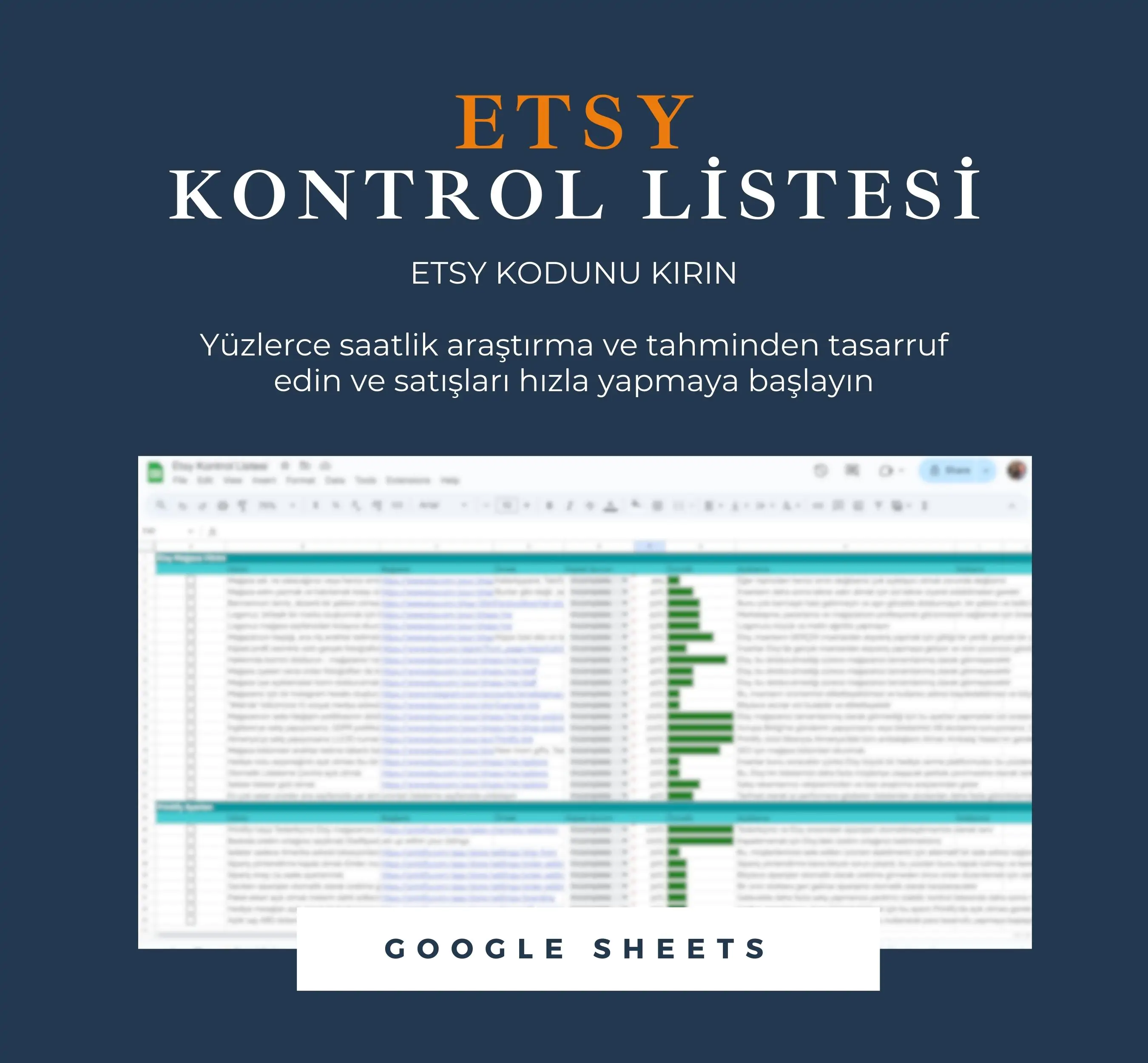 Etsy Kontrol Listesi